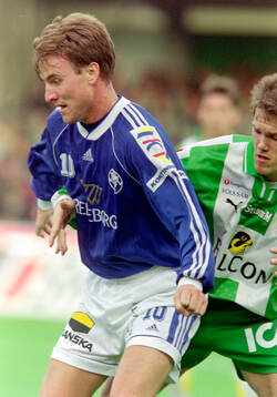 Trelleborgs Jonas Nilsson mot Hammarbys Mikael Hellström
