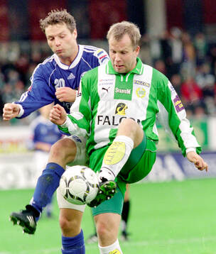Hammarbys Kaj Eskelinen mot Trelleborgs Jörgen Svensson