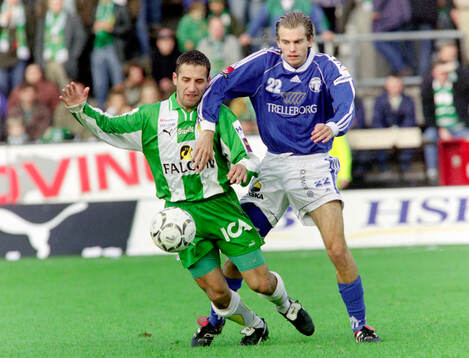 Hammarbys Mate Sestan mot Trelleborgs Markus Persson