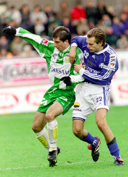 Hammarbys Kennedy Bakircioglu mot Trelleborgs Markus Persson