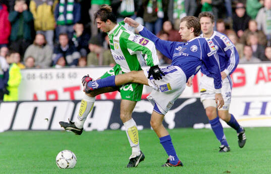 Hammarbys Kennedy Bakircioglu mot Trelleborgs Markus Persson