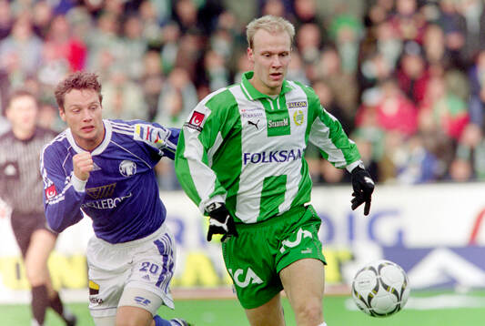 Hammarbys Mikael Andersson mot Trelleborgs Jörgen Svensson