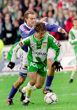 Hammarbys Kennedy Bakircioglu mot Trelleborgs Markus Persson