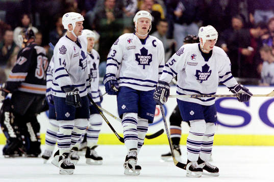 Jonas Höglund, Mats Sundin, Tomas Kaberle, Toronto Maple