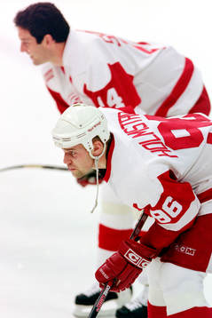 Tomas Holmström, Brendan Shanahan, Detroit Red Wings
