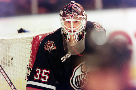 Tommy Salo, målvakt, Edmonton Oilers